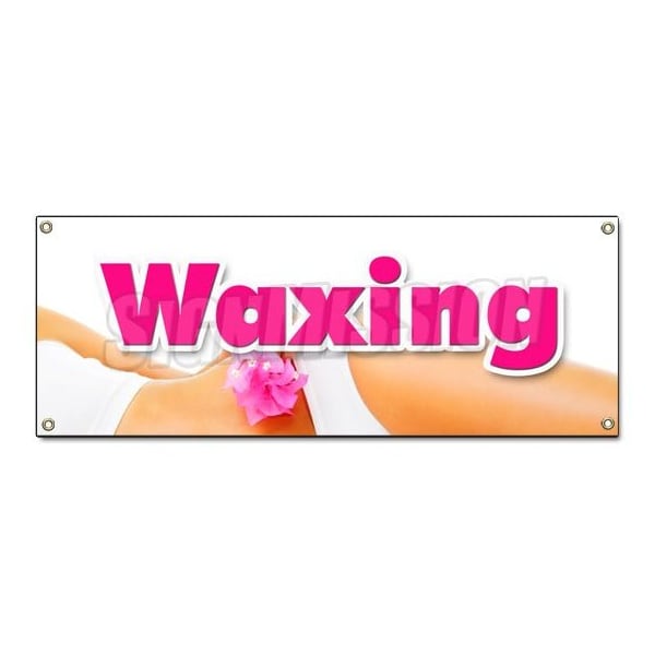 Signmission WAXING BANNER SIGN brazilian wax european body waxing women spa salon B-Waxing - main